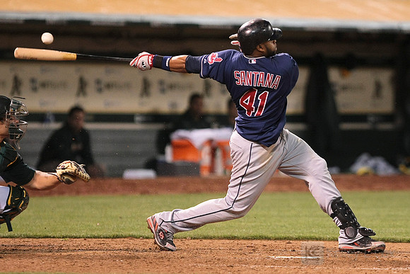 MLB: Cleveland Indians at Oakland Athletics