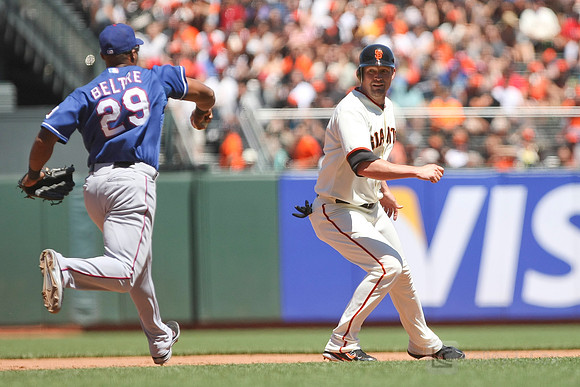 MLB: Texas Rangers at San Francisco Giants