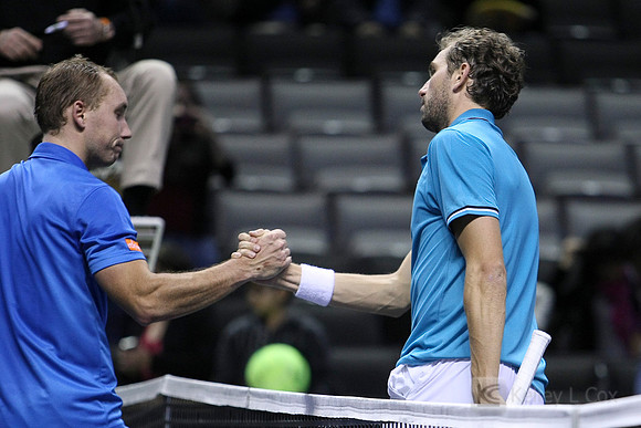 Tennis: SAP Open-Benneteau vs Darcis