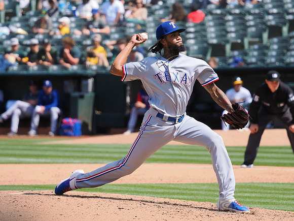 MLB: Texas Rangers at Oakland Athletics
