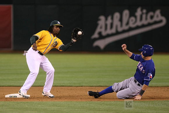 MLB: Texas Rangers at Oakland Athletics