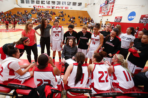 Cal State East Bay Pioneers head coach Suzy Barcomb