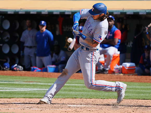 MLB: Texas Rangers at Oakland Athletics