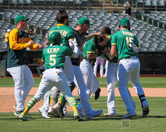 MLB: Miami Marlins at Oakland Athletics