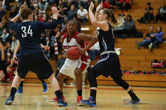Cal State East Bay Pioneers forward Tori Breshers (23)
