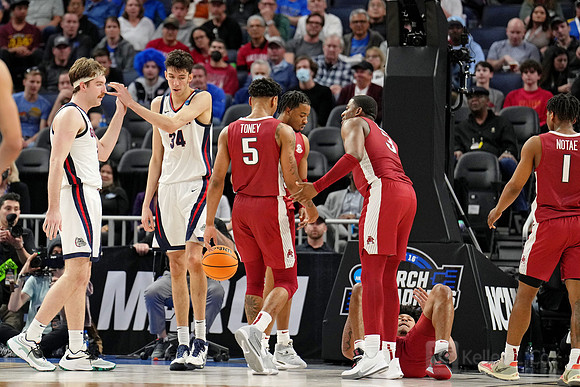 NCAA Basketball: NCAA Tournament West Regional-Arkansas vs Gonzaga