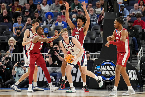 NCAA Basketball: NCAA Tournament West Regional-Arkansas vs Gonzaga