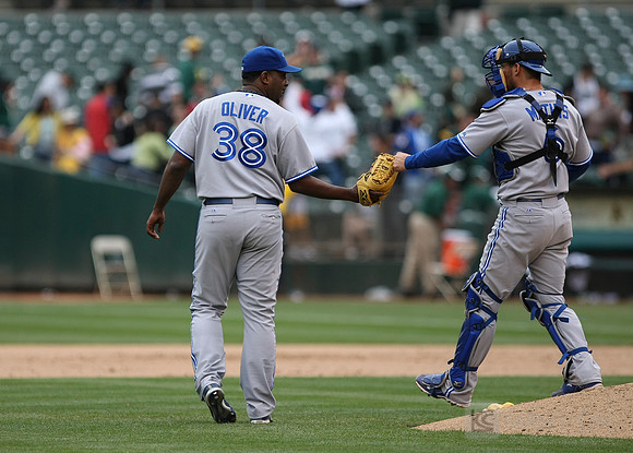 MLB: Toronto Blue Jays at Oakland Athletics