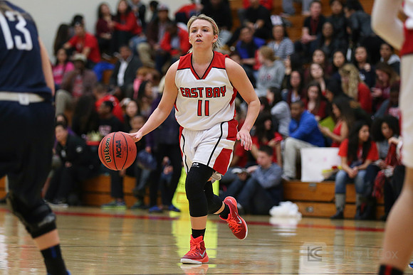 Cal State East Bay Pioneers guard  Laci Effenberger (11)