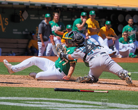 MLB: Miami Marlins at Oakland Athletics