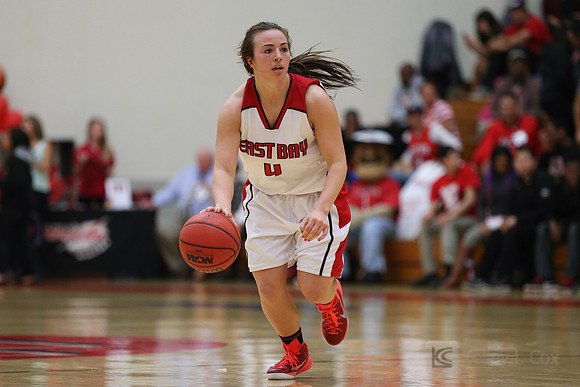 Cal State East Bay Pioneers guard Shannon Bland (4)