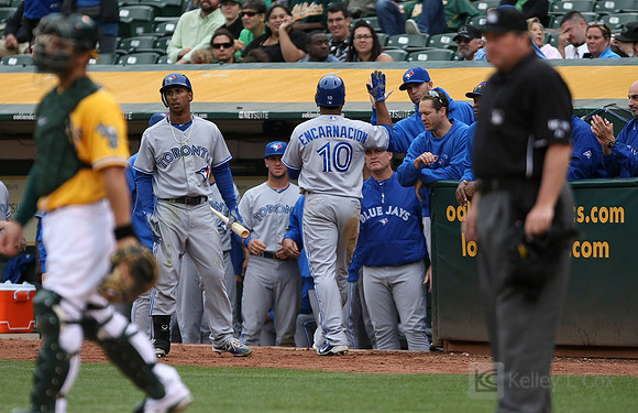 MLB: Toronto Blue Jays at Oakland Athletics