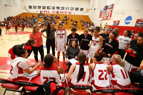 Cal State East Bay Pioneers head coach Suzy Barcomb