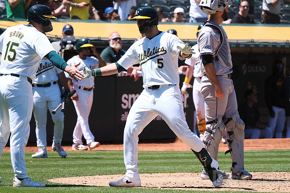 MLB: Colorado Rockies at Oakland Athletics