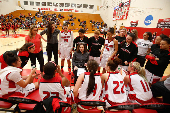 Cal State East Bay Pioneers head coach Suzy Barcomb