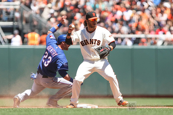 MLB: Texas Rangers at San Francisco Giants