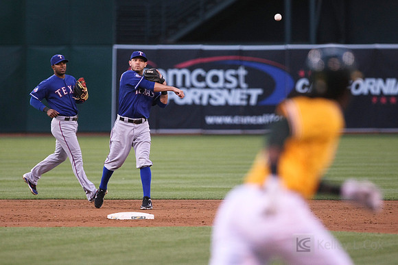 MLB: Texas Rangers at Oakland Athletics