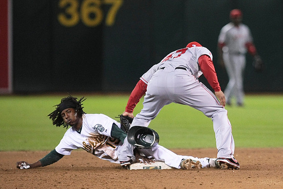 MLB: Los Angeles Angels at Oakland Athletics