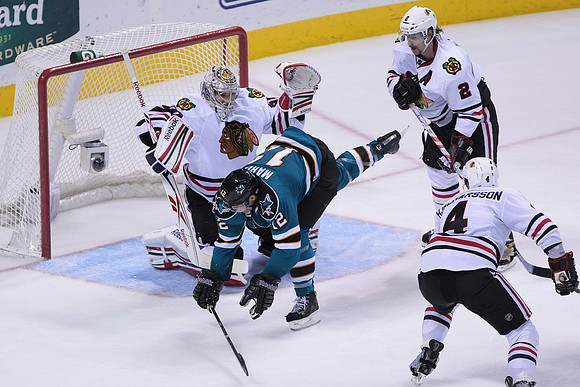 NHL: Chicago Blackhawks at San Jose Sharks