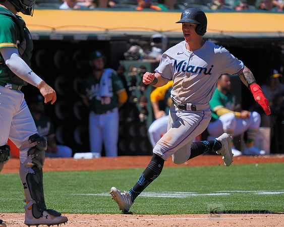 MLB: Miami Marlins at Oakland Athletics